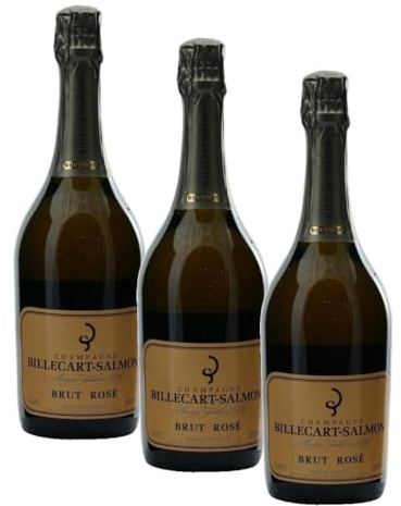 Billecart Salmon Champagne Rose, 750 ml (Confezione da 3)