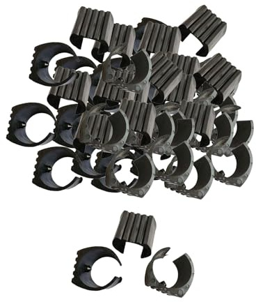 Teruyol 50 Trampoline Pole Covers, Non-slip Pipe Clamps for Trampoline Legs