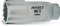 Hazet 880TZ-21 Douille carré creux 10 mm/profil traction à 12 pans extérieurs Taille 21 longueur 70 mm