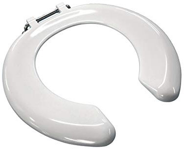 Celmac Crescent Adult A Toilet Seat with Stainless Steel Hinges
