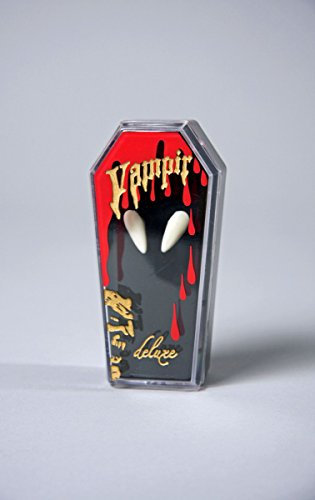 ein Paar Vampir-Aufsteckzähne, weiß