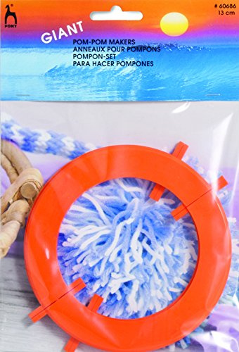 Pony Pom Pom Maker: Large: 13Cm, Orange