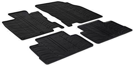 Satz Gummimatten kompatibel mit Nissan Qashqai 2014-2020 (T Profil 4-teilig + Montage-clips)