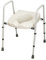 NRS Healthcare N36974 Mowbray Toilet Seat and Frame Lite - Width Adjustable - Ready Assembled