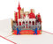 3D KARTE Berlin Skyline I Pop-Up Karte als Reisegutschein, Grußkarte, Geschenkkarte, Geburtstagskarte I Klappkarte als Andenken, Souvenir