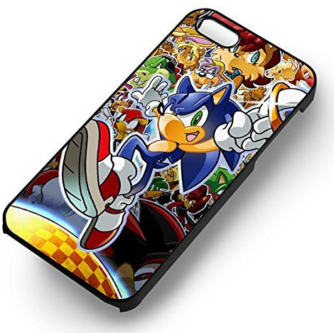 Sonic Hedgehog Power for Iphone 6 and Iphone 6s Case (Black Hardplastic Case) M5N7RQ