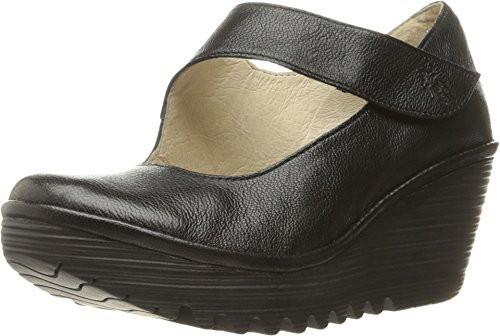 Fly London YASI682FLY Closed Toe Ballet Flats, Black (Black 000), 2.5 UK