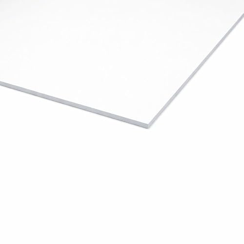 Plaque PVC expansé blanc Blanc, ep.10 mm, l.50 cm, L.100 cm