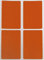 Etiketten Orange 75 mm x 50 mm rechteckige Sticker – Größe 7,5 cm x 5 cm viereckige Aufkleber 60 Vorteilspack von Royal Green
