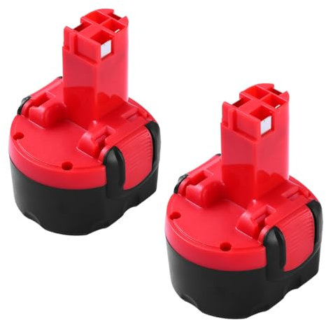 GatoPower 2 Piece BAT048 9.6V 3.5Ah NI-MH Battery Replacement for Bosch Battery Compatible for Bosch BAT100 BAT119 BPT1041 PSR 960 PSR 9.6 VE-2 GSR 9.6 GSR 9.6V PAG 9.6V PLI 9.6V