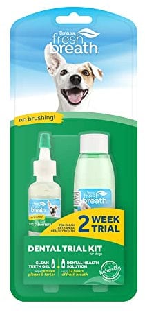 Fresh Breath by TropiClean - Oral Care Trial Kit - For Dogs, Pets, Cats - Clean Teeth, Healthy Mouth, No Brushing - Helps Remove Plaque & Tartar