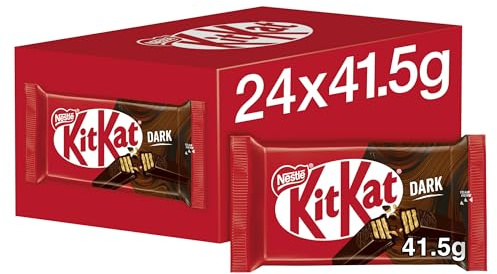 Kit Kat 4 Finger Dark Milk Chocolate Bars, 24 x 41.5 g