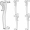Valance Clips 6pcs 2-1/2'' Window Blinds Hidden Clip Clear Plastic for Horizontal Blinds Valance 64mm in Width Retainer Holder