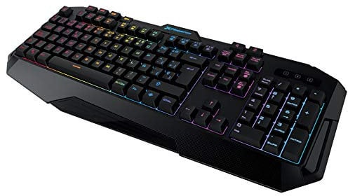 Phoenix Technologies - Teclado Gaming con Cable Luz RGB, 9 Modos de Iluminación, 12 Teclas Multimedia, Silencioso, Conexión USB