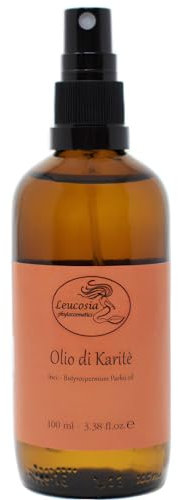 Shea Oil Leucosia - Reine Sheabutter BIO ätherisches Öl für für trockene Haut und Haare - 100% Natürliches Öl Shea Moisture, Bio-Körperfeuchtigkeitsöl 100 ml