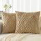 decorUhome 2er Set Kunstfell Kissenbezüge 65x65cm, Dekorativer Weicher Plüsch Flauschiger Samt Kissenbezug 26X26 Zoll, Quadratische Boho Neutral Kissenbezug für Sofa, Taupe