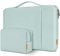 DOMISO Laptoptasche 14 Zoll Laptop Hülle Tasche Kompatibel mit 15 Zoll MacBook Air M4/A3241 M3/A3114 M2/A2941,Wasserabweisend Laptophülle Sleeve mit Zubehör Tasche,Minzgrün