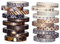 LGEGE 20 Rollen Slim Washi Tape Set 7mm Breit Schwarz & Gold Dekorative Muster Foliendruck Masking Tape Dekor für Scrapbook, Bullet Journal, Geschenkverpackung (5m)