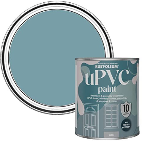 Rust-Oleum Blue uPVC Door and Window Paint In Satin Finish - Pacific State 750ml