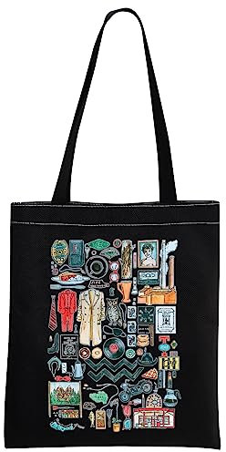 MNIGIU TP TV Show inspiriertes Geschenk TP TV Show Tragetasche TP TV Show Merchandise TP TV Show Fans Geschenk, Twin Black Tote