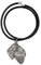 Art-Dog Hundekopf-Halskette auf Lederband - ArtDog Kollektion Hunde Halskette - Silberne Ketten mit Hundebildern - Schmuck mit Hunderassen - Black Russian Terrier - Schwarzer Russischer