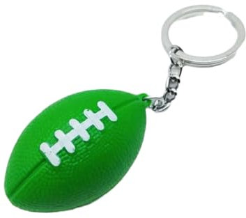 CocHon Schlüsselanhänger 2 Stück Rugby Schlüsselanhänger Ball Anhänger Auto Tasche Tasche Ornament Für Einen Freund, Grün