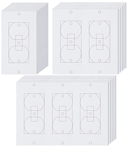 Lot de 20 isolateurs d'isolation murale pour prise électrique, mur, lumière, prise d'interrupteur