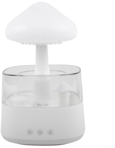 Yunyu Humidifier, LED Cloud Light Night Light Aromatherapy Diffuser Humidifier Desk Fountain