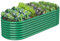 FRIZIONE 240(a)×120(b)×60(h) cm Metall Hochbeet, Groß Hochbeete Für Garten, Hochbeete-kit Gemüsebeet, Dunkelgrün