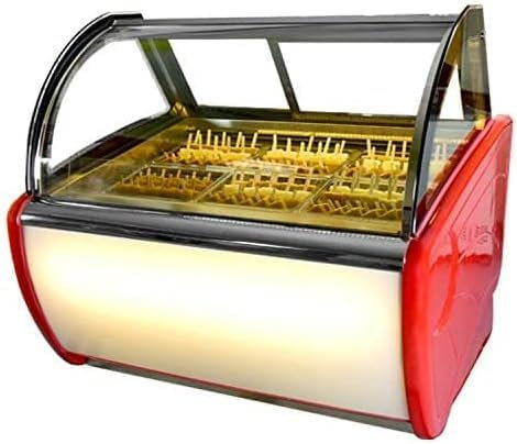 Kolice Commercial 6 drums Gelato Popsicles Display Freezer, Ice Bar Display Freezer, Popsicles Ice Cream Showcase Freezer