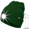 ATNKE LED Mütze mit Licht, USB Typ C Wiederaufladbare 4 LED Beleuchtete Laufmütze Extrem Heller Lampe Winter Warme Stricken Mütze für Herren und Damen Geschenke/Green
