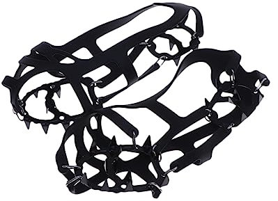 GALPADA Outdoor Ice Mud Non-slip Crampons Teeth Silicone Ice Climbing Gear for Shoes Lawn Aerating Sandals