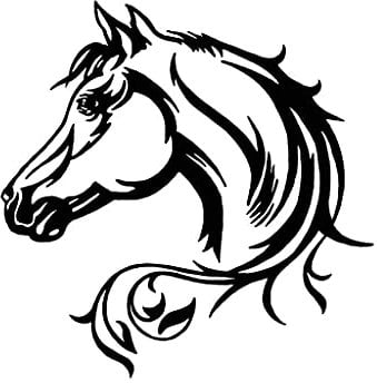 Reflective Truck Window Body Decor Fashion Cartoon Horse Car Stickers Decal Durable
