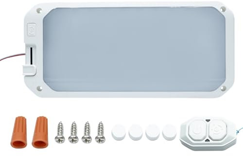 Fernbedienung RV Deckenleuchte, RV Deckenleuchte Innenraum,RV Innendecke LED LED Light - Road Trip Must-Have Night Time Lamp mit drei Farben für LKW, Caravan