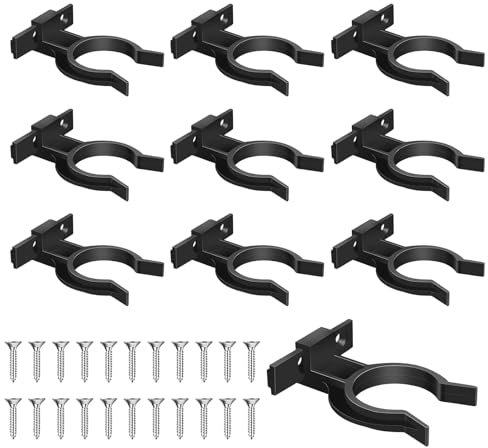 GUOYOU Clip Plinthe Cuisine, 10 Pièces Fixation Plinthe Cuisine, avec 22 Vis, Durable Clips Plinthes Cuisine, pour Pied Meuble Cuisine de 32 à 36 mm, pour la Cuisine ou la Salle de Bain