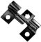 Inscrip 100 Stück WPC Fliesen Clips Klammer, Edelstahl Clips Terrassendielen, WPC Clips, Dielen Befestigungsclips Edelstahl Verbund Clips für Montage von Terrassendielen (Schwarz, 7.5mm)