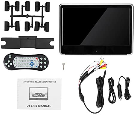 Monitor Headrest de automóviles Brilluxa, reproductor de DVD de pantalla táctil compatible con pantalla IPS de 11.6 pulgadas, de entretenimiento de video de 1080p, pantalla de