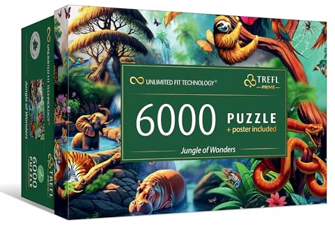 Trefl - Puzzle 6000 Teile, Jungle of Wonders, Prime UFT | Prime UFT, großes Puzzle, kreative Unterhaltung, Poster inklusive, ab 14 Jahren