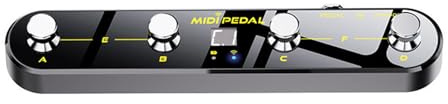 Fußschalterempfänger Für Mehrere Geräte Lieferumfang Enthalten ABS Texturpedal Intuitive Steuerung Für Synthesizer Und Sound Workstations Kabelloses Controller Pedal Mit Empfänger