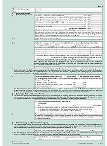 RNK 524 Kaufverträge und Mietverträge Mietvertrag A4 4x 2 Blatt