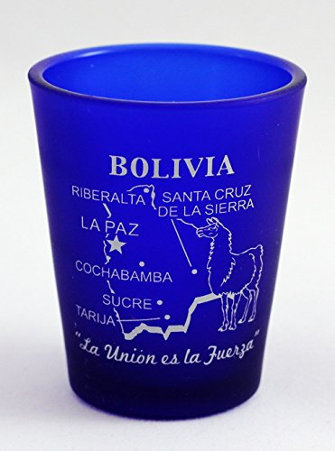 Bolivia Cobalt Blue Shot Glass by World By Shotglass
