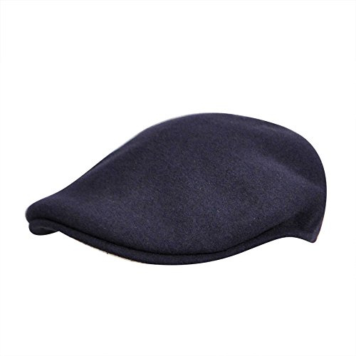 Kangol 504 Flexfit Mütze Flatcap Schirmmütze Herren - Schiebermütze Wollcap mit Schirm Herbst Frühjahr Winter Sommer Frühling-Sommer Herbst-Winter