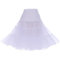 DRESSTELLS Petticoat Unterrock Damen Reifrock Dirndl Petticoats Weiß 1950er Rockabilly Kleider Pettycode Unterrock Kurz Tüllrock Meerjungfrau Kostüm White XL