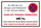 Melis-Folienwerkstatt Parken verboten Schild – Singen und Klatschen in der Schule - Namen tanzen könnt – 60x40 cm – 3mm Hartschaum – Verschiedene Größen und Materialien – Mit Bohrlöchern