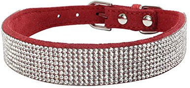 Newtensina Mode Hundehalsband mit Diamante Bling niedlichen Kätzchen Kragen Welpen Halsband für Hunde Katzen