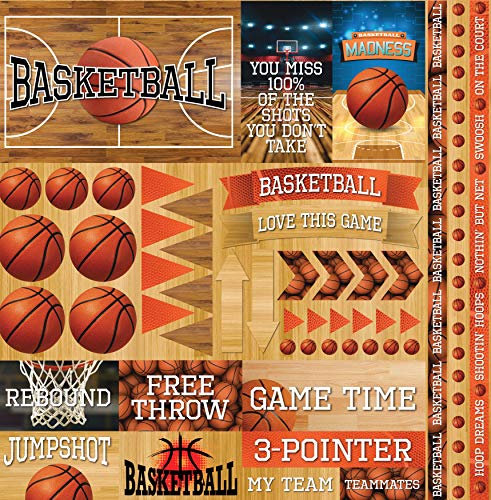Reminisce Erinnerung Basketball 2 Elements Aufkleber 30,5 x 30,5 cm
