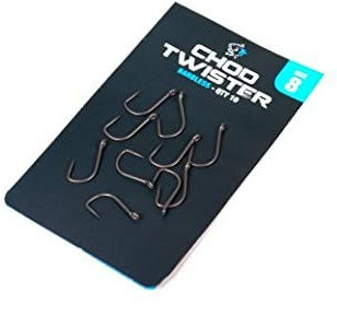 Nash Pinpoint Chod Twister Barbless Carp Hooks: 8
