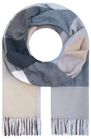 Majea Damenschal Winterschal Strickschal Damen Schal (880041) (blau 11)