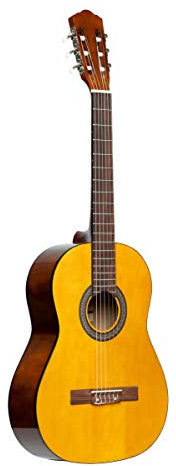 Stagg Guitarra clásica de 6 cuerdas, derecha, natural, tamaño 3/4 (SCL50 3/4-NAT)