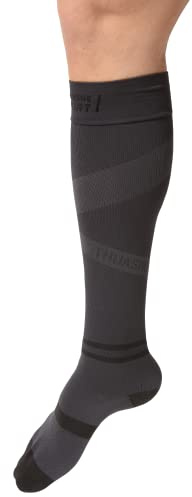 Thuasne - Chaussettes Longues de Récupération UP RECOVERY - Compression Dégressive de la Cheville vers le Mollet - Fabriquées en France
